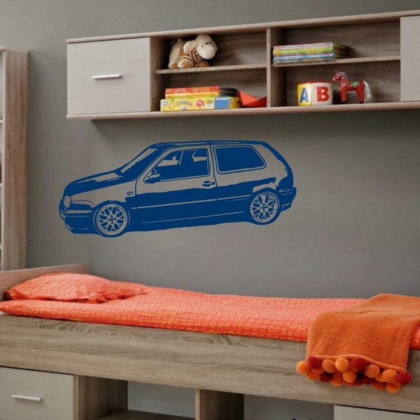 Exemple de stickers muraux: VW Golf